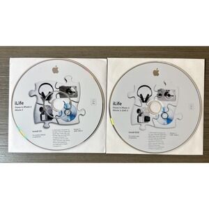 Apple iLife  2Z691-4406-A DVD & CD with iMovie 3, iPhoto 2, iDVD 3, & iTunes 4